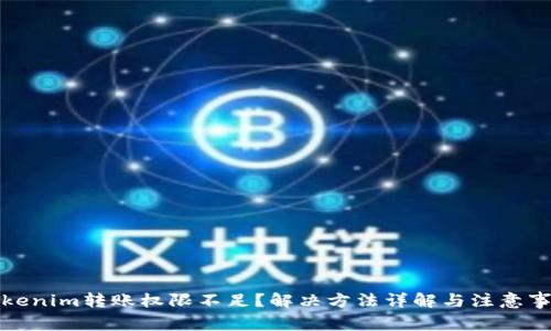 Tokenim转账权限不足？解决方法详解与注意事项