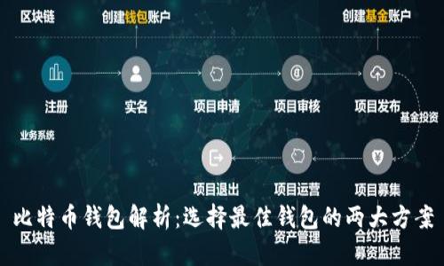 比特币钱包解析：选择最佳钱包的两大方案